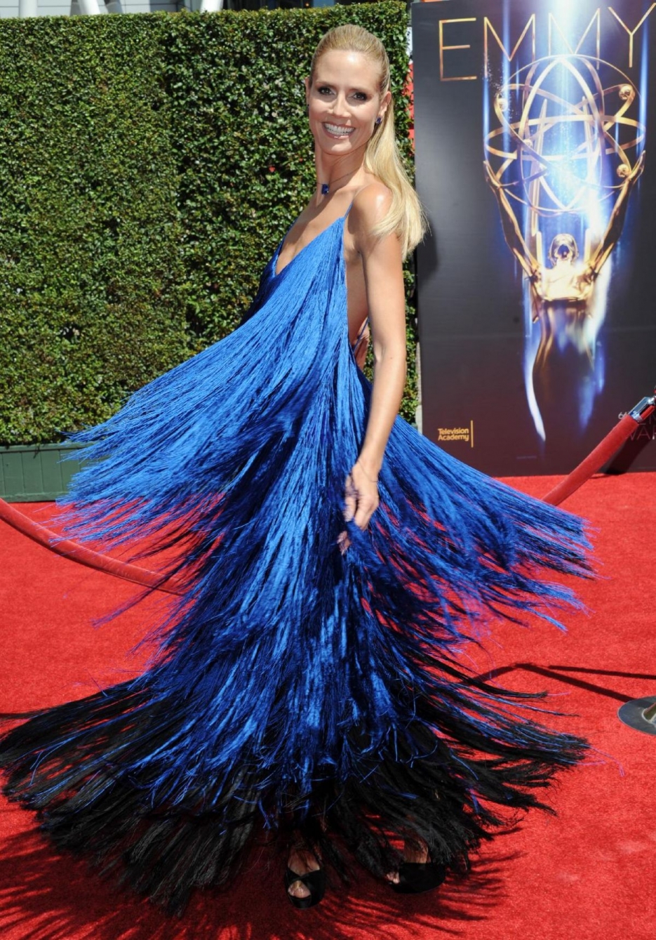 Хайди Клум вышла в свет в платье с «изюминкой»